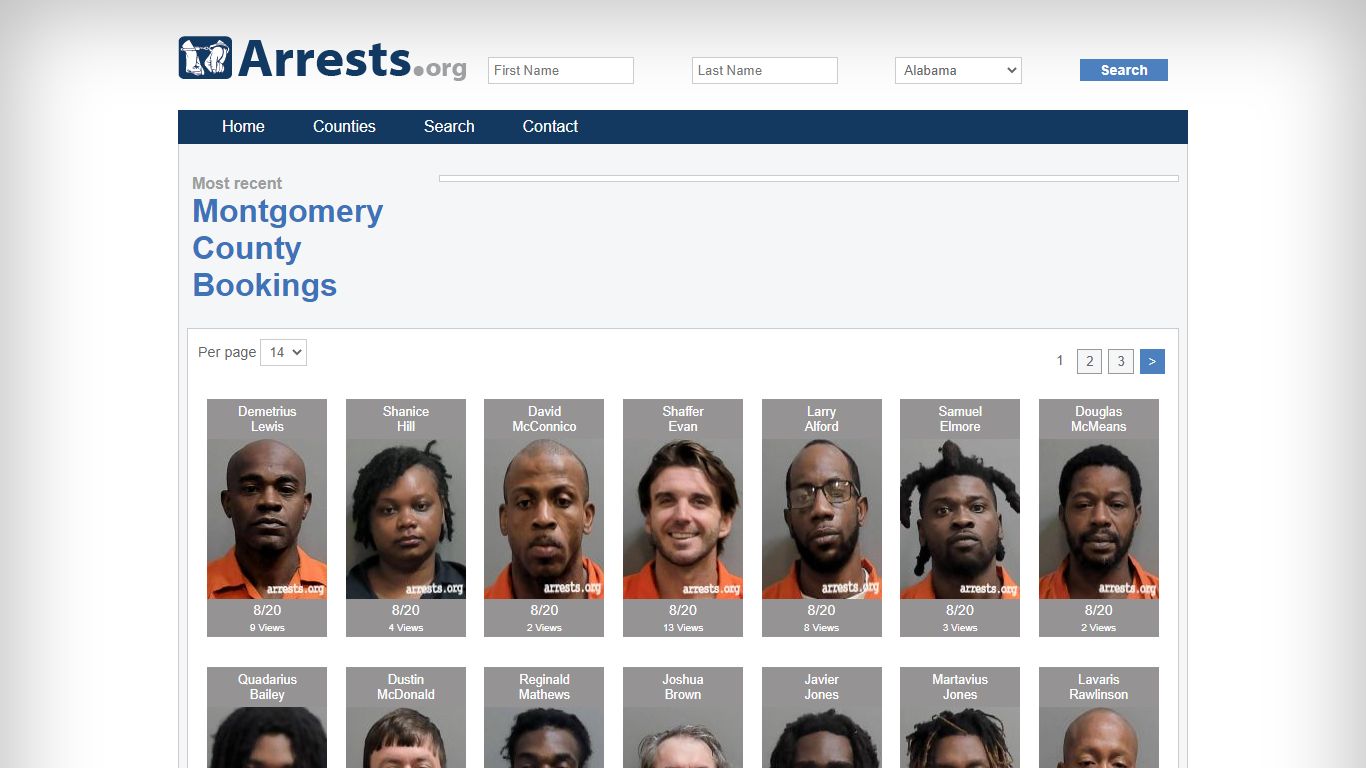 Montgomery County Arrests and Inmate Search