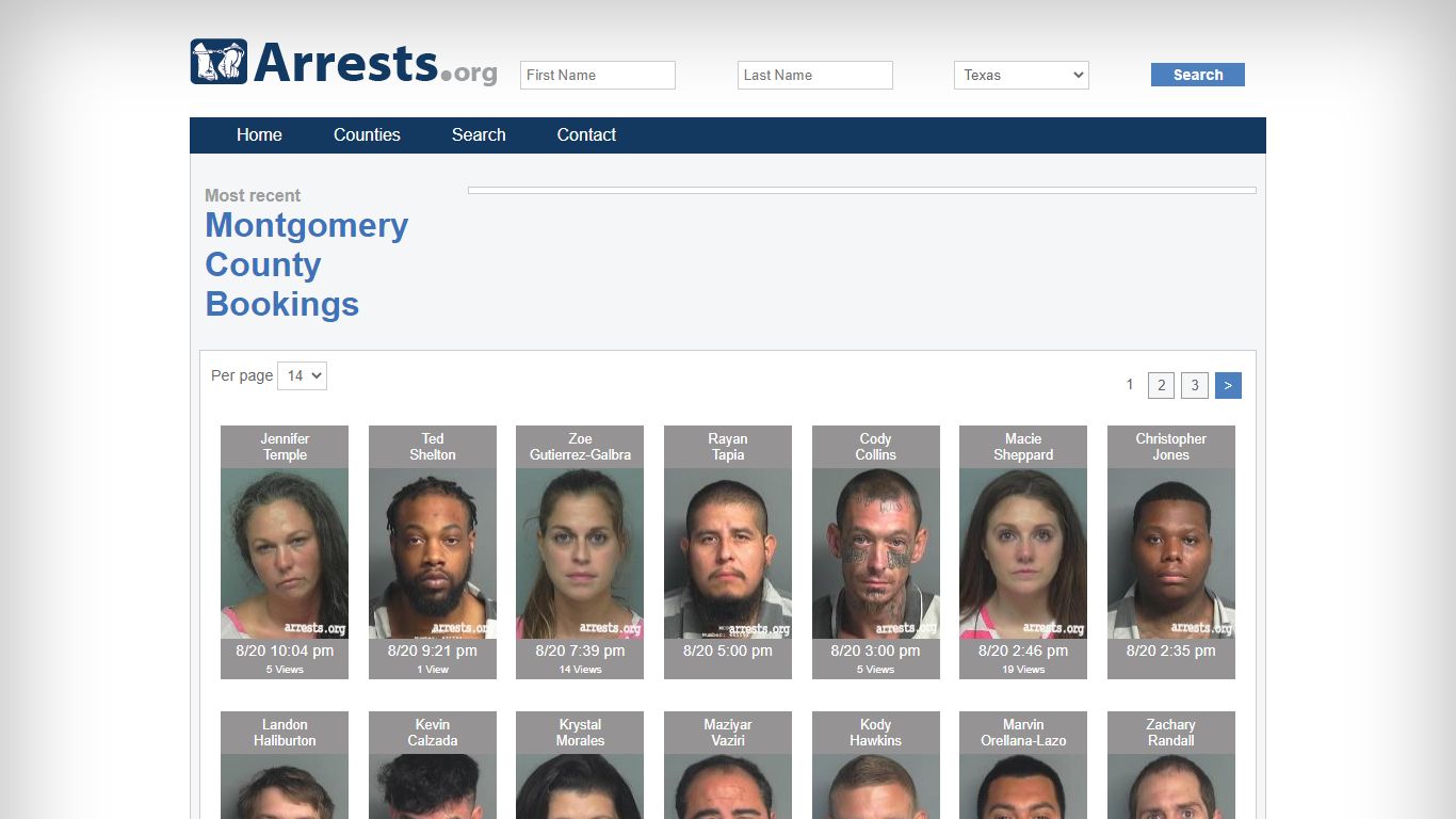 Montgomery County Arrests and Inmate Search